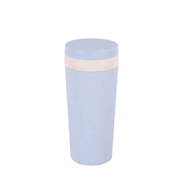 Double Wheat Straw Cup With Lid