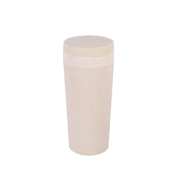 Double Wheat Straw Cup With Lid