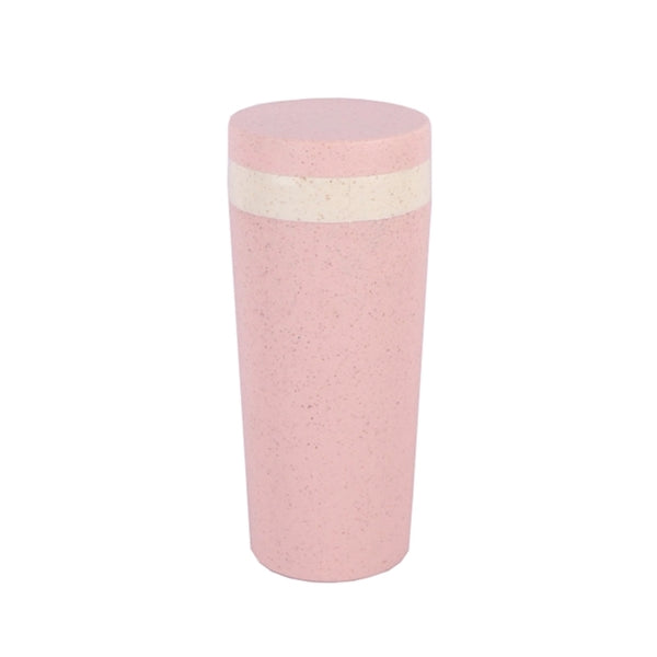 Double Wheat Straw Cup With Lid