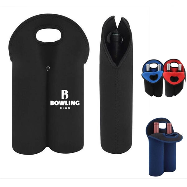 Insulated Neoprene Wine Carrier Tote-Bag Cooler Bag