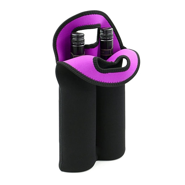 Insulated Neoprene Wine Carrier Tote-Bag Cooler Bag