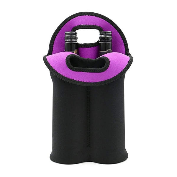 Insulated Neoprene Wine Carrier Tote-Bag Cooler Bag