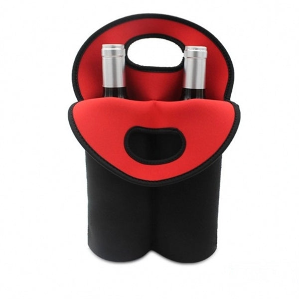 Insulated Neoprene Wine Carrier Tote-Bag Cooler Bag