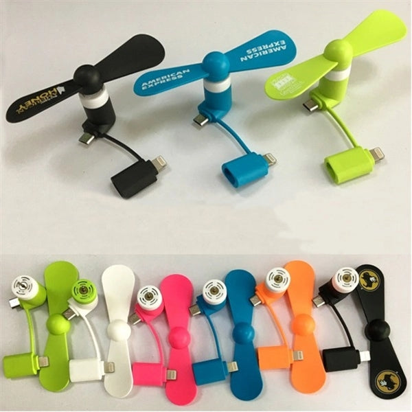 3-in-1 Mini USB Phone fan