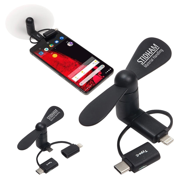 3-in-1 Mini USB Phone fan