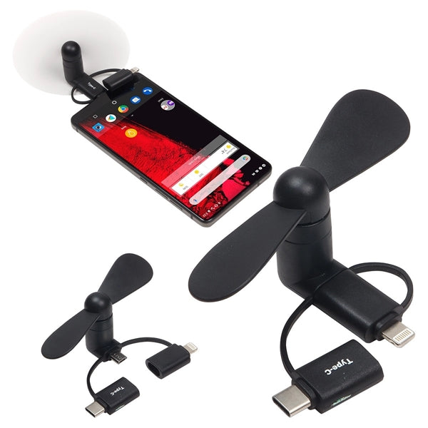 3-in-1 Mini USB Phone fan