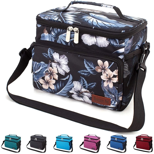 12 Can Heathered Insulated Lunch Bags