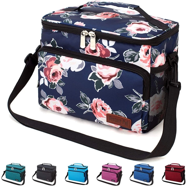 12 Can Heathered Insulated Lunch Bags