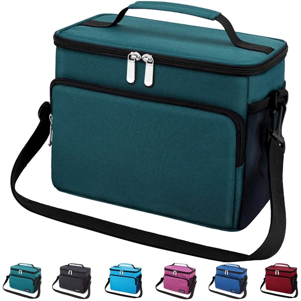 12 Can Heathered Insulated Lunch Bags