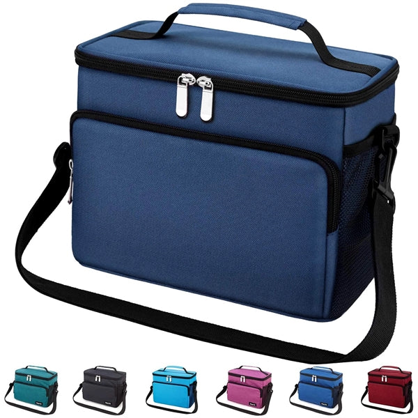 12 Can Heathered Insulated Lunch Bags