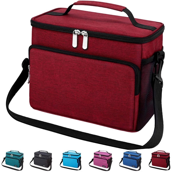 12 Can Heathered Insulated Lunch Bags