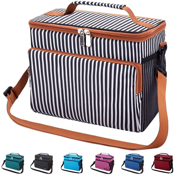 12 Can Heathered Insulated Lunch Bags