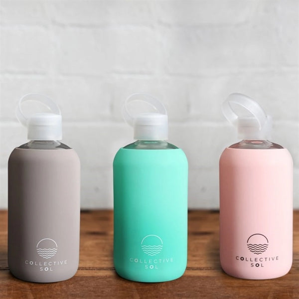 Glass Bottle with Silicone Sleeve