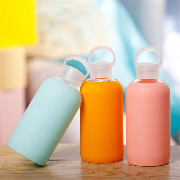 Glass Bottle with Silicone Sleeve