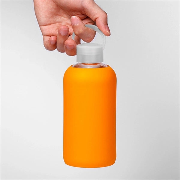 Glass Bottle with Silicone Sleeve