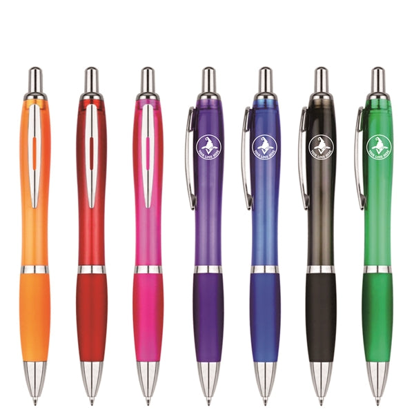 Metallic Curvaceous Ballpoint Custom Pens