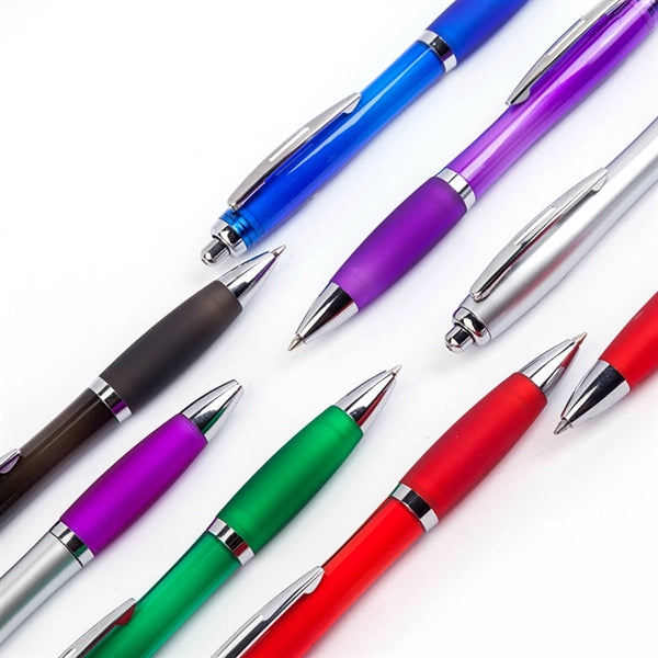 Metallic Curvaceous Ballpoint Custom Pens
