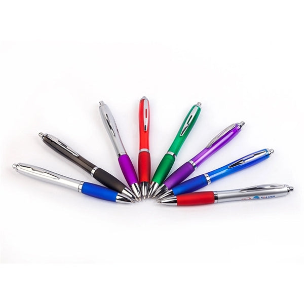 Metallic Curvaceous Ballpoint Custom Pens