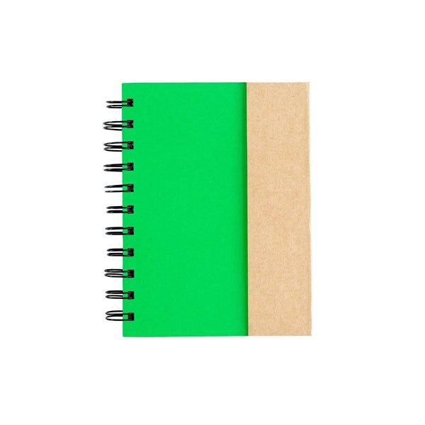 Spiral Notebook &Sticky Flags 5 Neon Colors Notes
