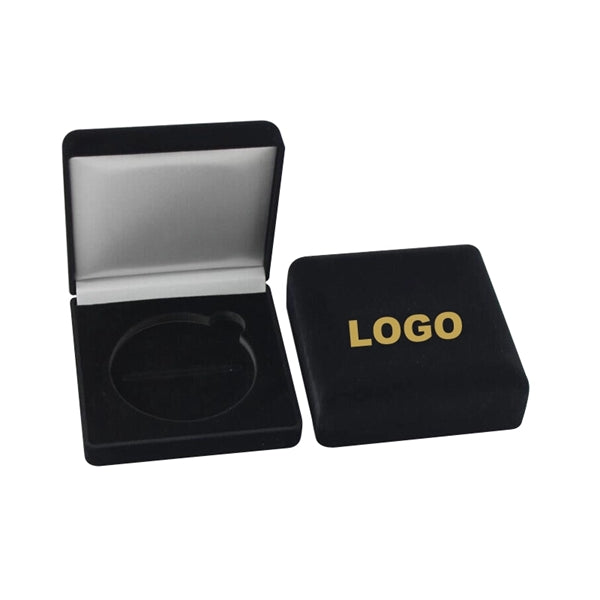 Flannel Stud Flocked Jewelry Gift Packaging Box