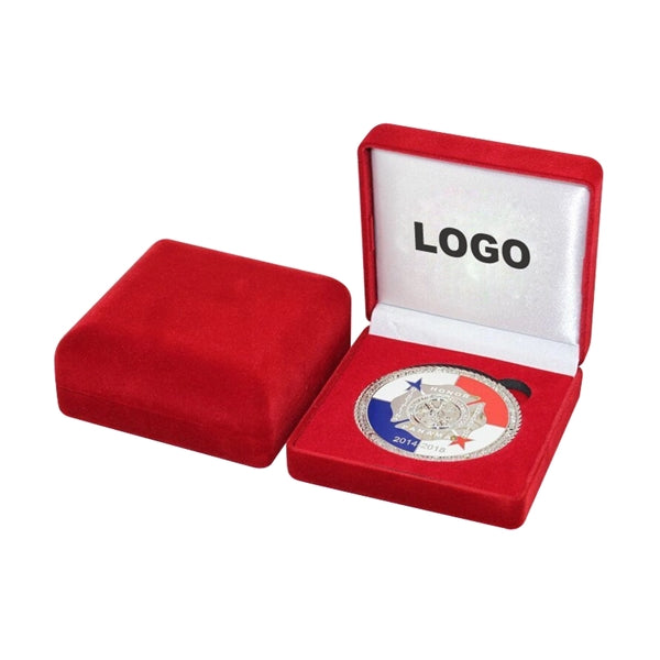 Flannel Stud Flocked Jewelry Gift Packaging Box