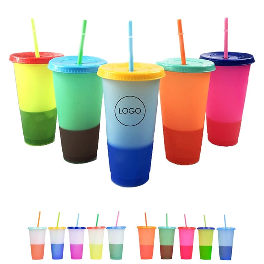 24 oz. Mood Stadium Cup with Straw and Lid