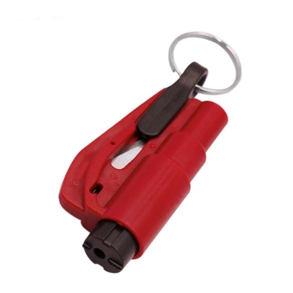 Car Safety Hammer Window Breaker Seat Belt Cutter Keyring
