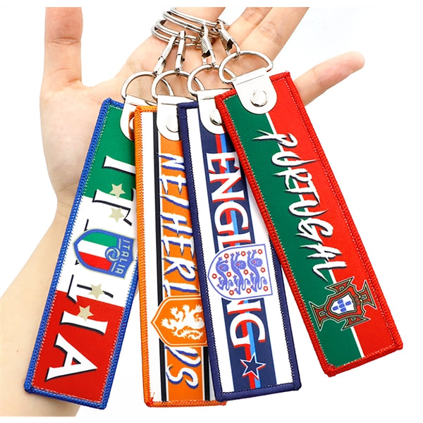 Woven Tag Keychain