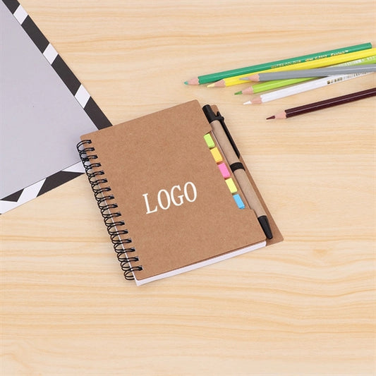 A6 Foldable Notepad With Pen