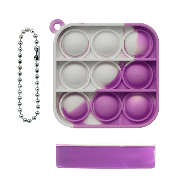 Mini Square Bubble Fidget Keychain