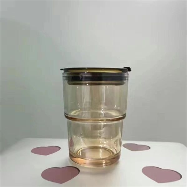 Double Wall Transparent Travel Coffee Cup