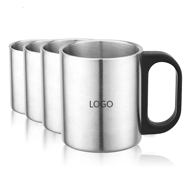 13Oz Silver Coffee Mug Tea Cup