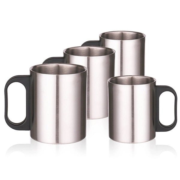 13Oz Silver Coffee Mug Tea Cup