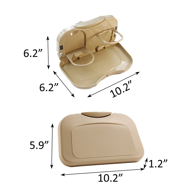 Car Seat Back Mounts Tray Folding Food Table