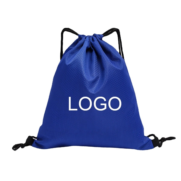 Water Resistant Oxford Drawstring Backpack