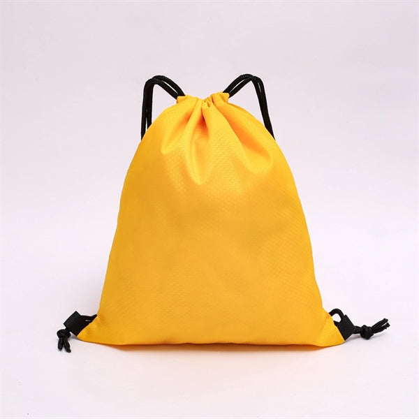 Water Resistant Oxford Drawstring Backpack