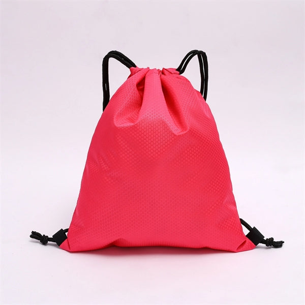 Water Resistant Oxford Drawstring Backpack