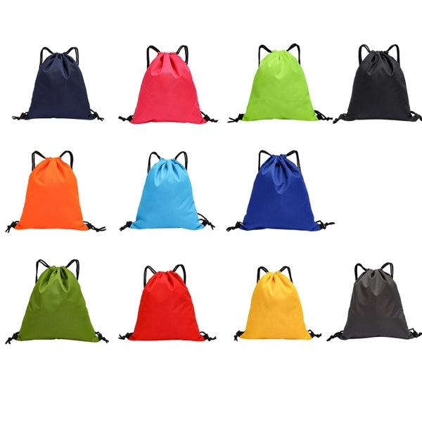 Water Resistant Oxford Drawstring Backpack