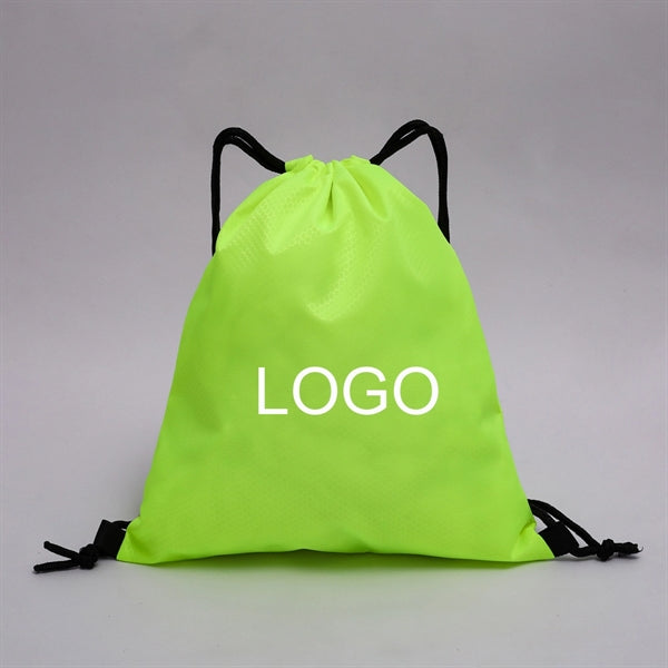 Water Resistant Oxford Drawstring Backpack