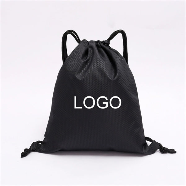 Water Resistant Oxford Drawstring Backpack