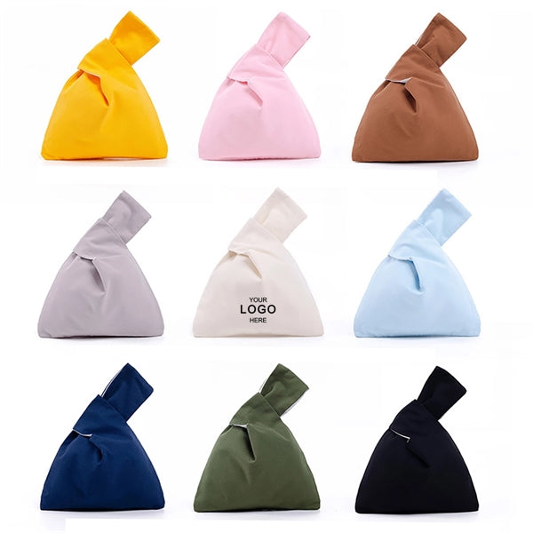 Solid Cotton Wrist Tote