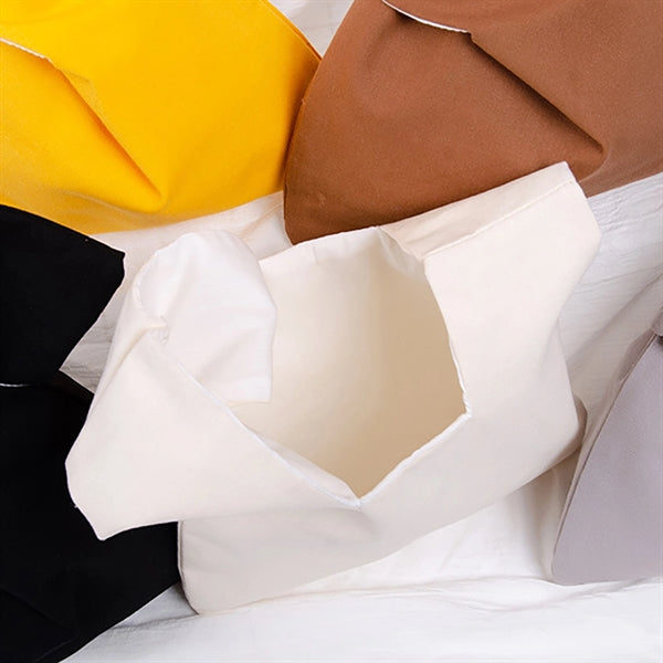 Solid Cotton Wrist Tote