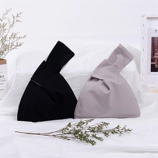 Solid Cotton Wrist Tote
