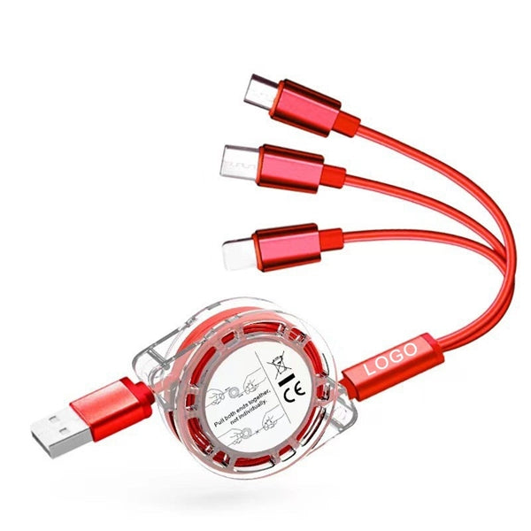 3-in-1 Retractable Charging Cable