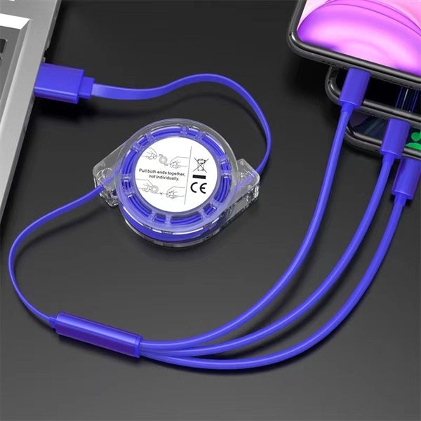 3-in-1 Retractable Charging Cable
