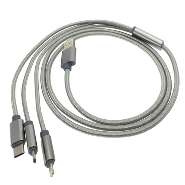 3 in 1 Nylon Charge Cable
