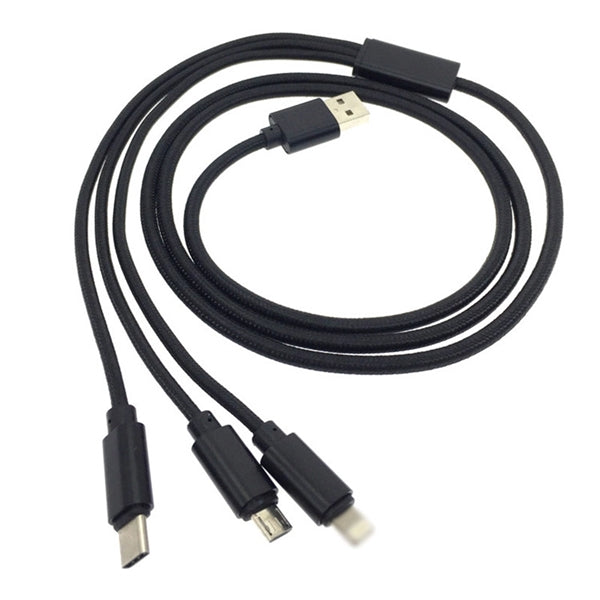3 in 1 Nylon Charge Cable