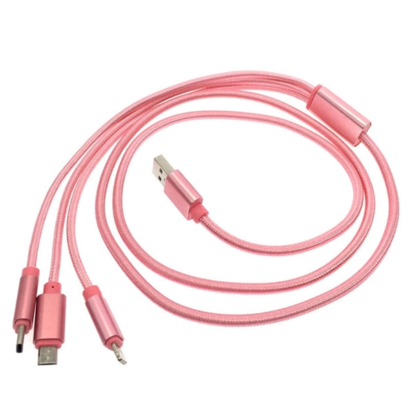 3 in 1 Nylon Charge Cable
