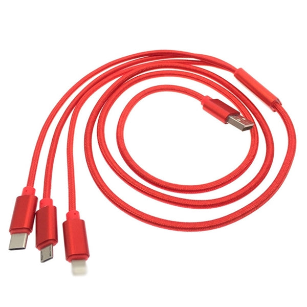3 in 1 Nylon Charge Cable
