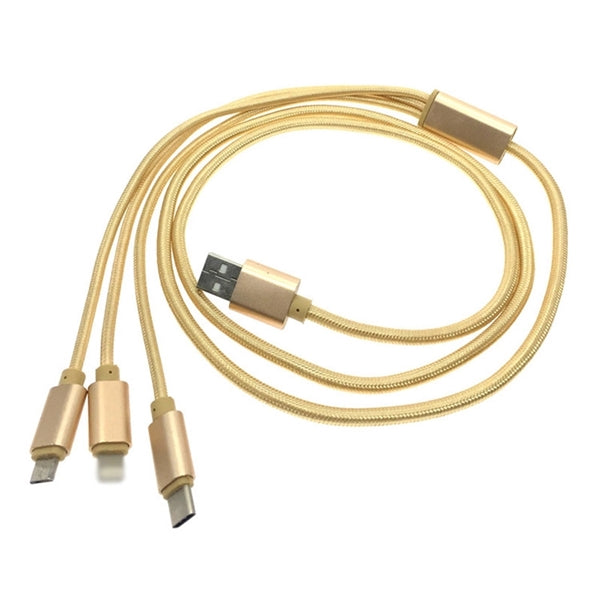 3 in 1 Nylon Charge Cable